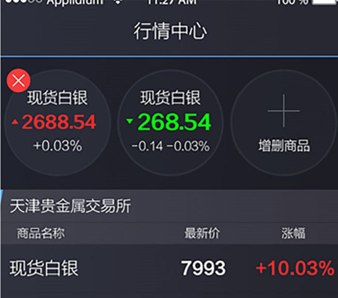 慧通金銀貴金屬交易APP界面設(shè)計(jì)